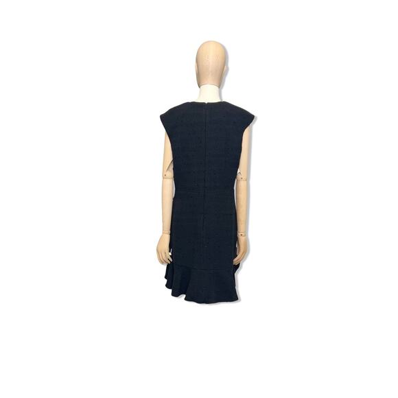 NWT! Mango Recycled Cotton Blend Black Dress, Size 8 - Picture 4 of 9